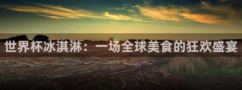 世界杯足球赛2026赛程时间：世界杯冰淇淋：一场全球美食的狂欢盛宴